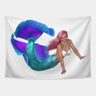 Pinky The Mermaid Tapestry