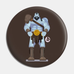 Grog Strongjaw Flat Design Illustration Pin