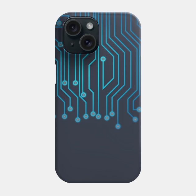 circuit board Phone Case by s4rt4