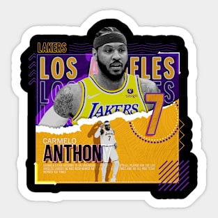 Carmelo Anthony Jersey Sticker for Sale by designsheaven