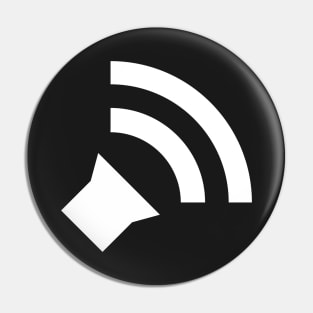 Simple Audio Icon - White Pin