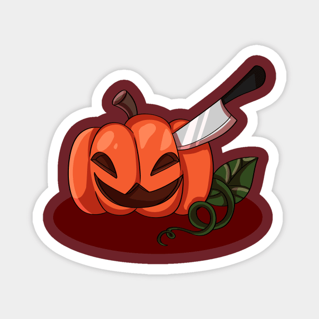 pumpkin Magnet by Ashe Cloud