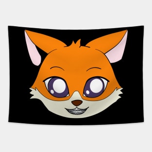 Fox with braces Tapestry