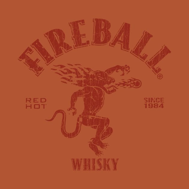 VINTAGE- FIREBALL WISKY SINCE 1984 RED by maskangkung