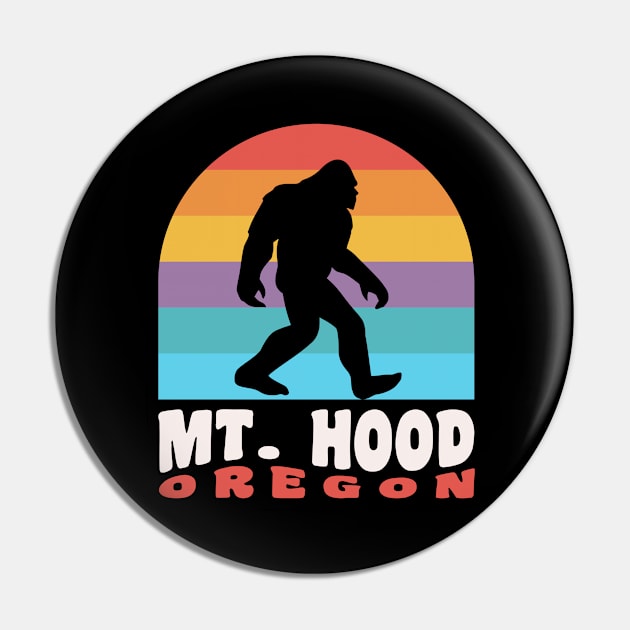 Mt Hood Oregon Bigfoot Sasquatch PNW Pin by PodDesignShop