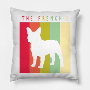 Retro Vintage French Bulldog Pillow