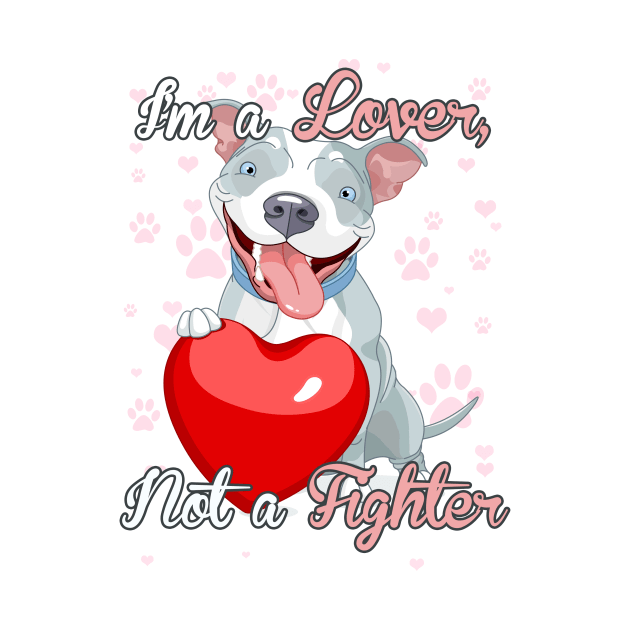 Staffie - I'm a Lover Not a Fighter! Especially for Staffordshire Bull Terrier Dog Lovers! by rs-designs