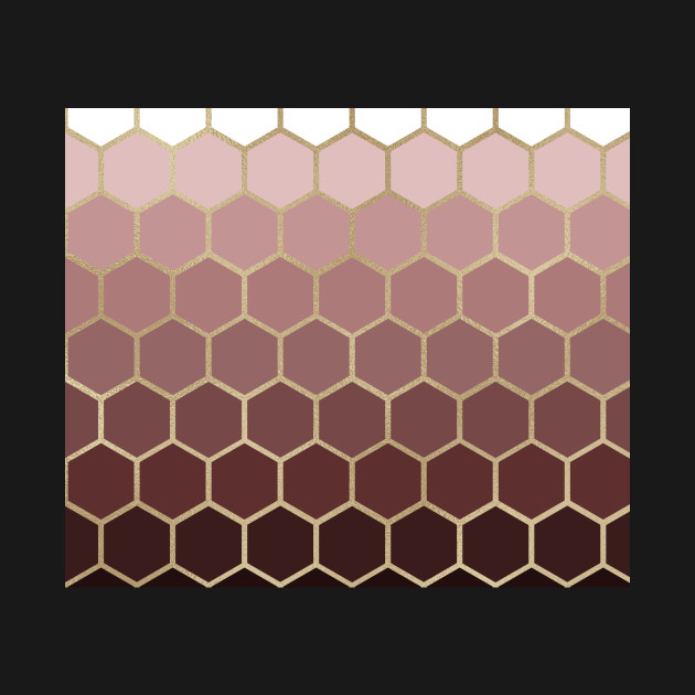 Honeycomb - Dusty Rose & Champagne by TheWildOrchid