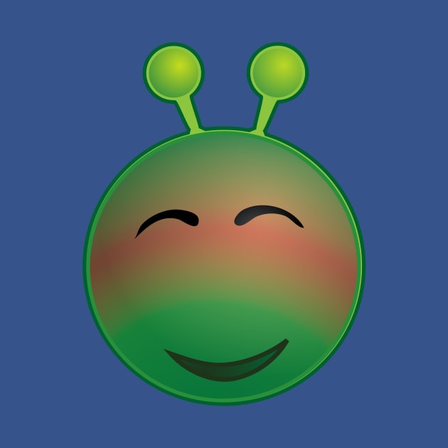 Funny Alien Monster ET Extraterrestrial Martian Green Man Emoji for Women, Men and Kids 12 by PatrioTEEism