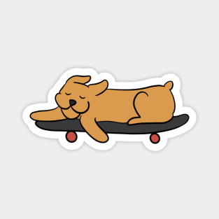 Sleepy skate dog Magnet