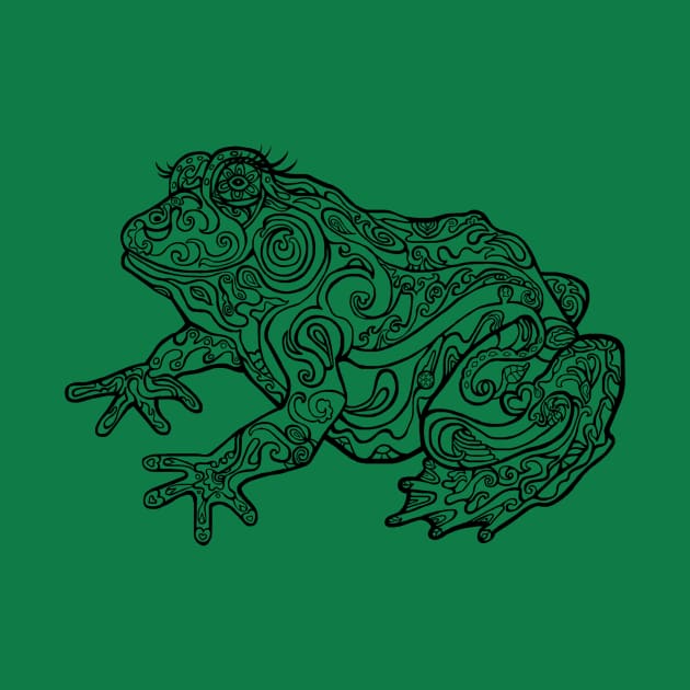 Linework Paisley Frog by Art by Deborah Camp