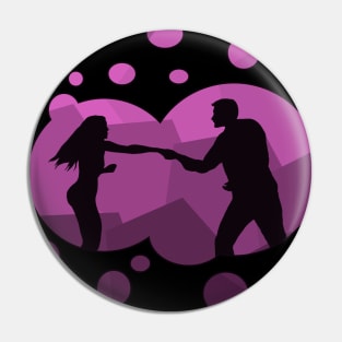 Romantic purple bubble Pin