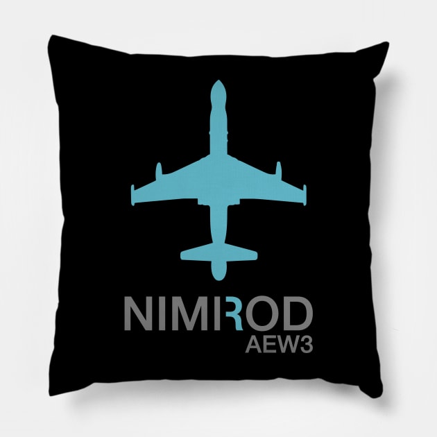 Nimrod AEW3 Pillow by Tailgunnerstudios