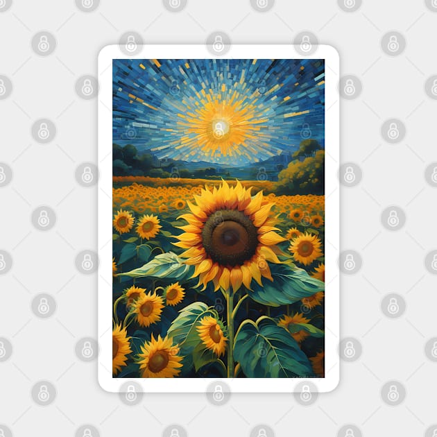 SUNFLOWER HOME DECOR Magnet by vibrain