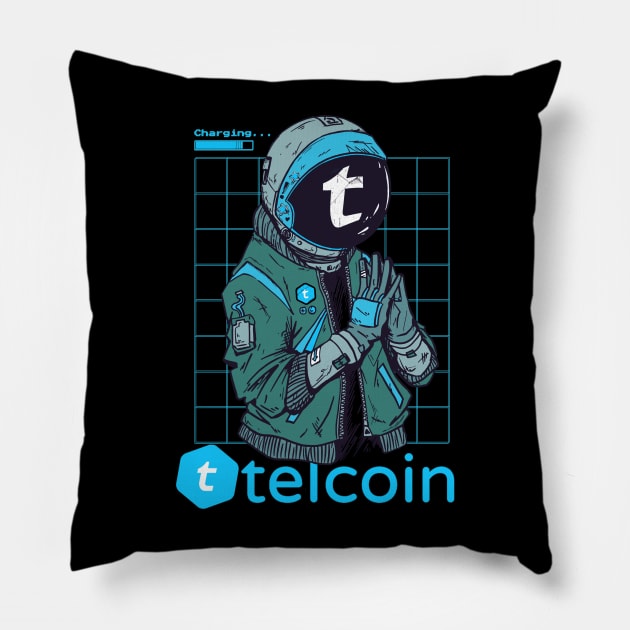 Telcoin crypto coin Crypto coin Crytopcurrency Pillow by JayD World