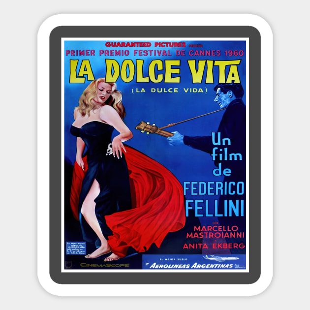 La Dolce Vita Old Film Poster 1960