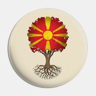 Tree of Life with Macedonian Flag Pin