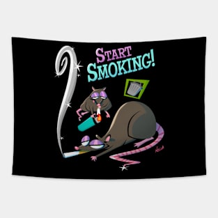 Smoking Rats Tapestry