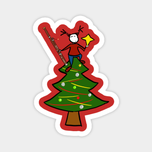 Bassoon Christmas Magnet