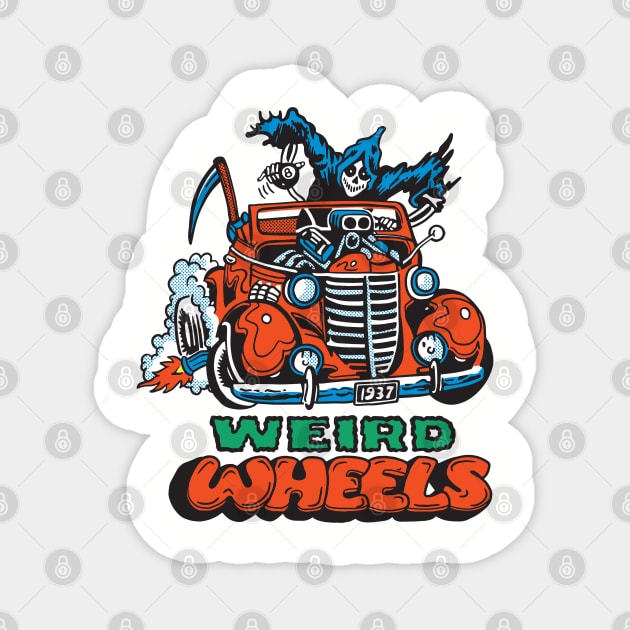 Weird Wheels Magnet by Chewbaccadoll