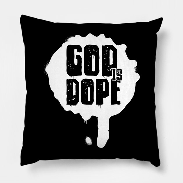 GOD IS DOP , Christian Jesus Faith Believer Pillow by shirts.for.passions