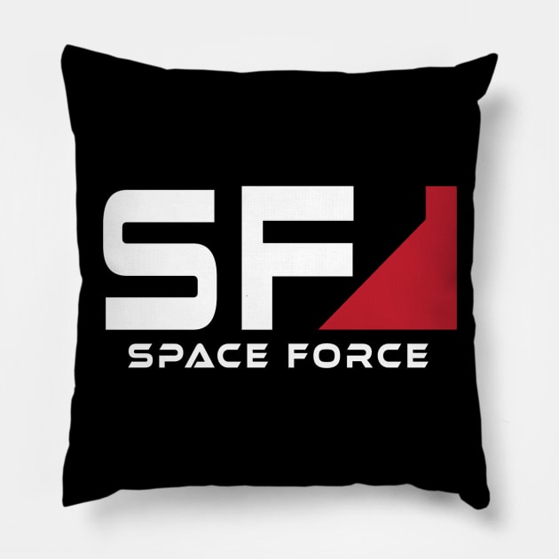 Space Force gaming T-shirt Pillow by kmpfanworks