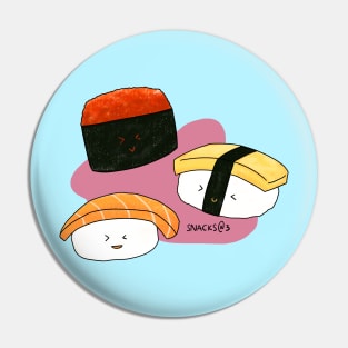 Happy Sushi Party Time Pin