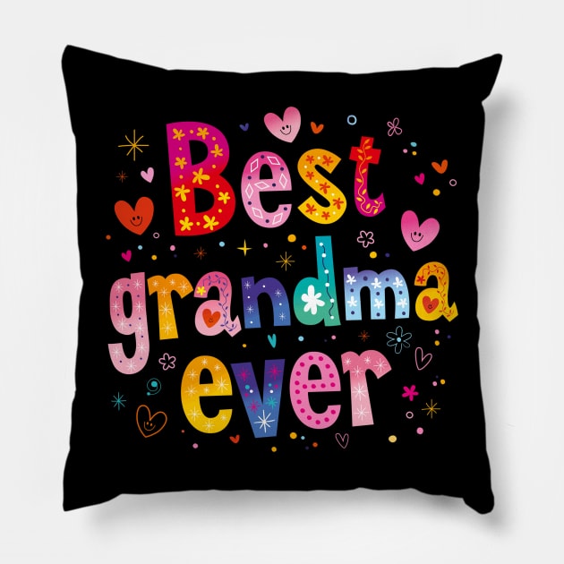 Best Grandma Ever Mothers Day Womens Plus Size Pillow by Stick Figure103