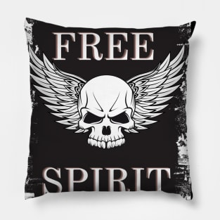 Free spirit skull Pillow