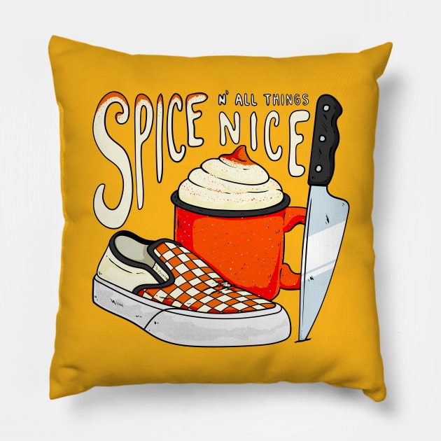 Spice N' All Things Nice Pillow by CalebLindenDesign