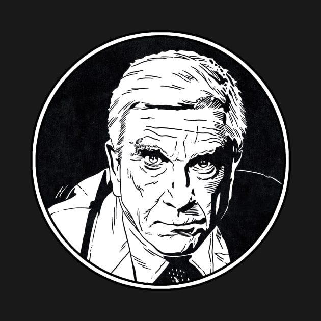 FRANK DREBIN - The Naked Gun (Circle Black and White) by Famous Weirdos