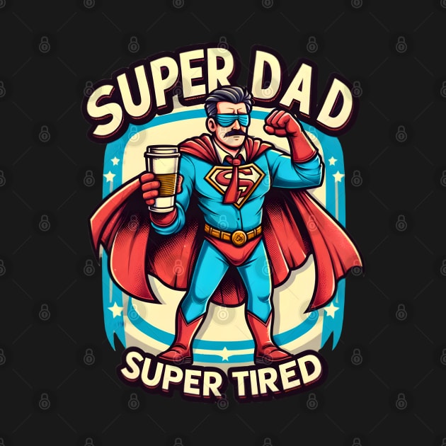 super dad super tired father's day 2024 by FnF.Soldier 