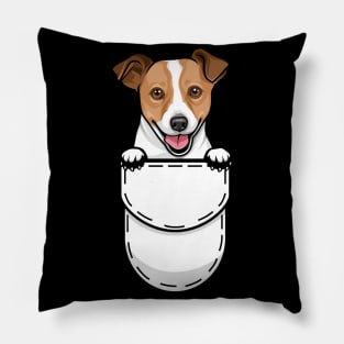 Funny Jack Russell Terrier Pocket Dog Pillow