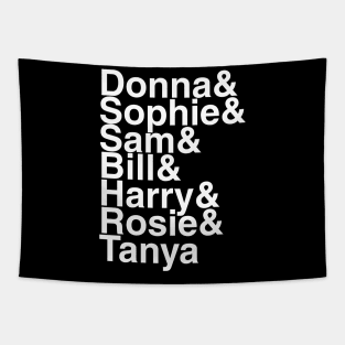 Mamma Mia Helvetica List Tapestry