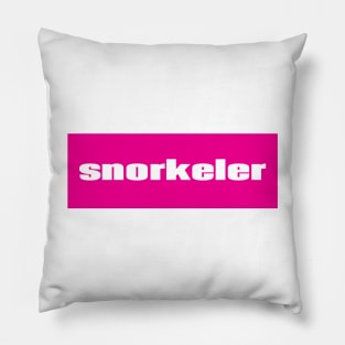 Snorkeler Pillow