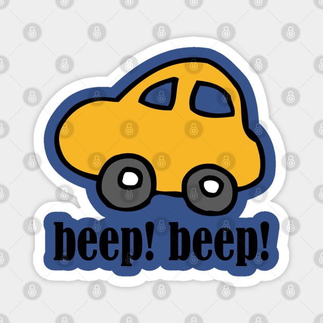 Beep! Beep! Toy Car Magnet by Maries Papier Bleu