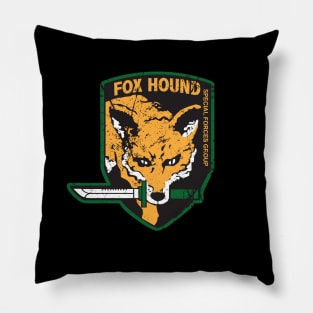 Foxhound grunge Pillow