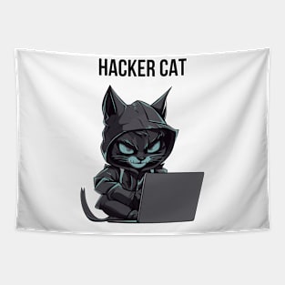 Hacker cat Tapestry