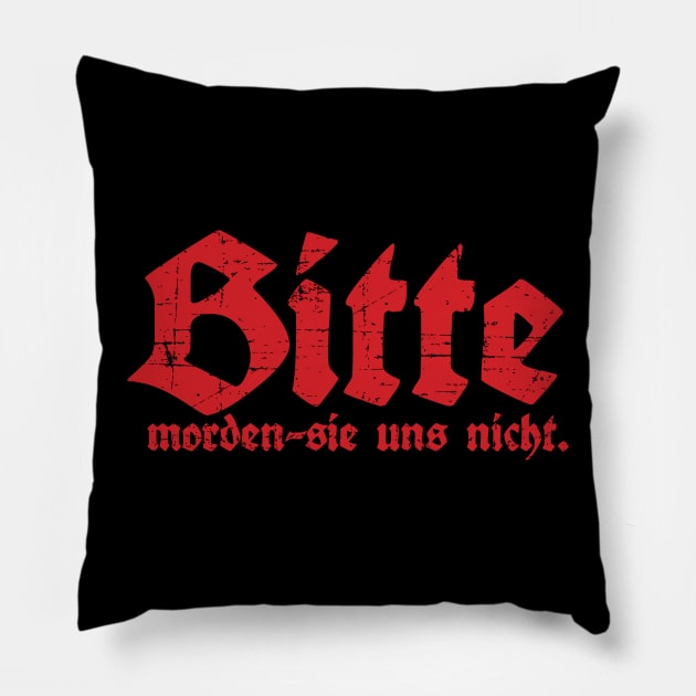 SCARY. GERMAN. GUY. Pillow by VOLPEdesign