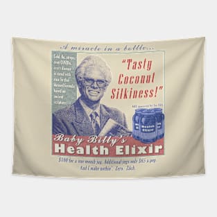 Baby Billy's Health Elixir Vintage Ad Look Design Tapestry