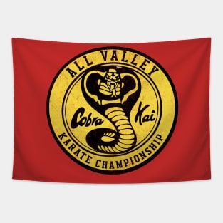 Cobra Kai - All Valley Karate Championship - vintage logo Tapestry