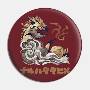 Monster Hunter Rise Thunder Serpent Narwa Kanji Icon Pin