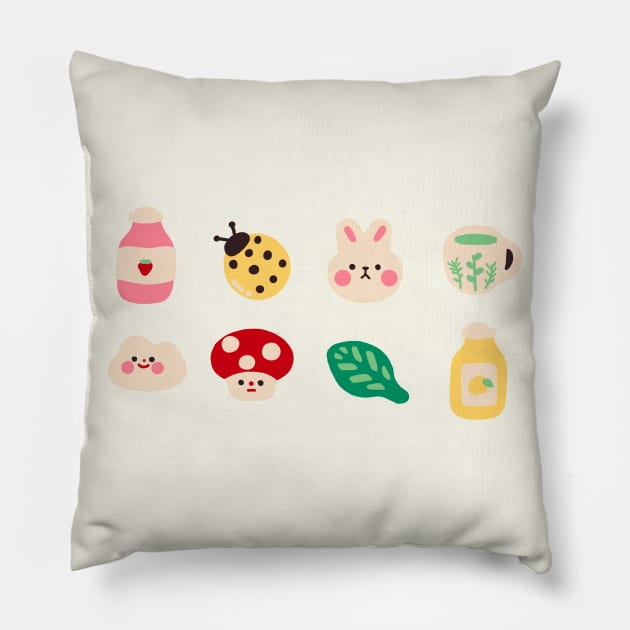 Cottagecore Aestetiq - Sticker Pack -Cottagecore - Goblincore Aesthetic Pillow by NOSSIKKO