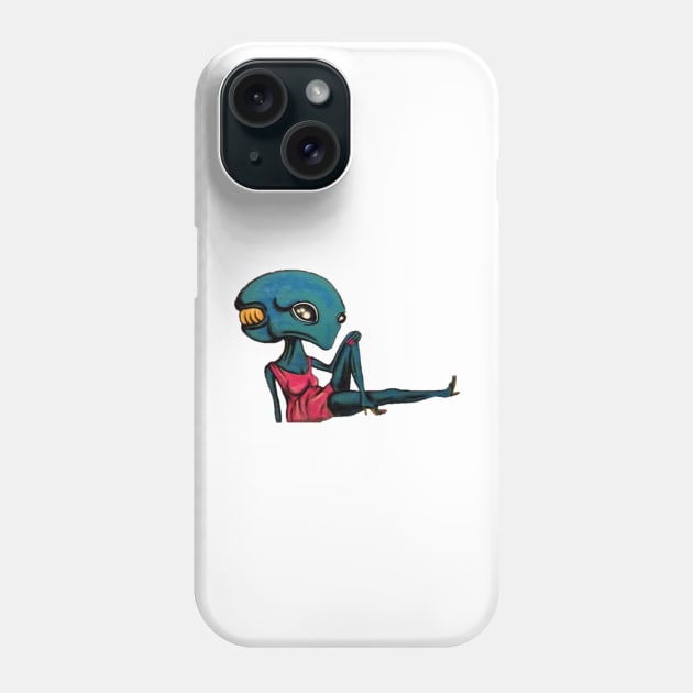 Casual Alien Phone Case by SHappe