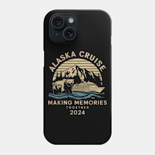 Matching Family Friends and Group Alaska Cruise 2024 Phone Case