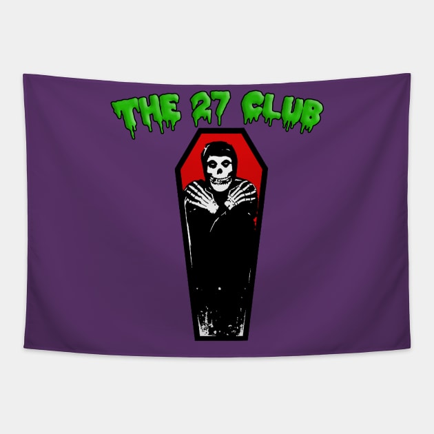 the 27 Club - Birthday Death Nihilism Tee Tapestry by DankFutura