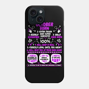 October Born Phone Case