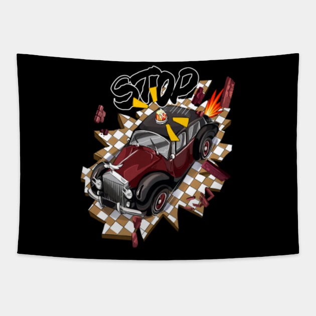 Stop cars Tapestry by Mob0