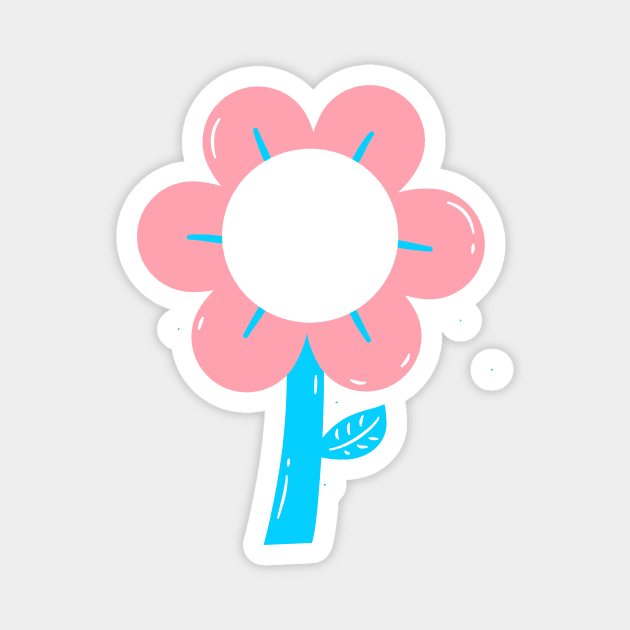 Pastel Flower Magnet by nerdlkr