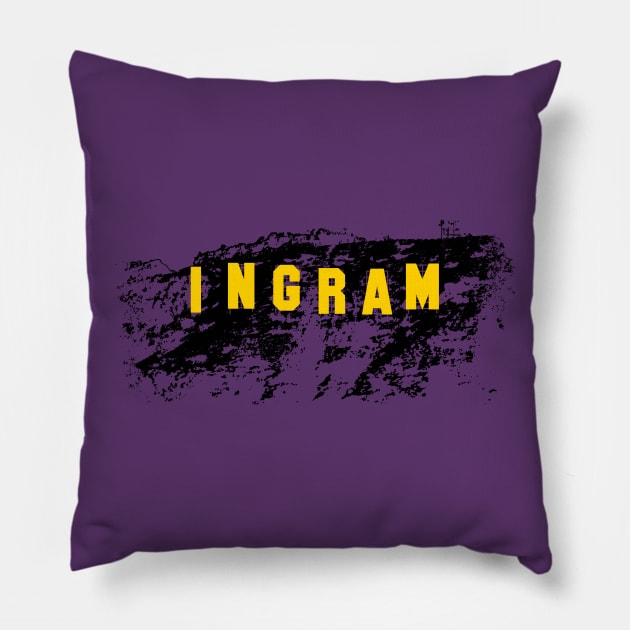 Ingramwood - Brandon Ingram Pillow by huckblade